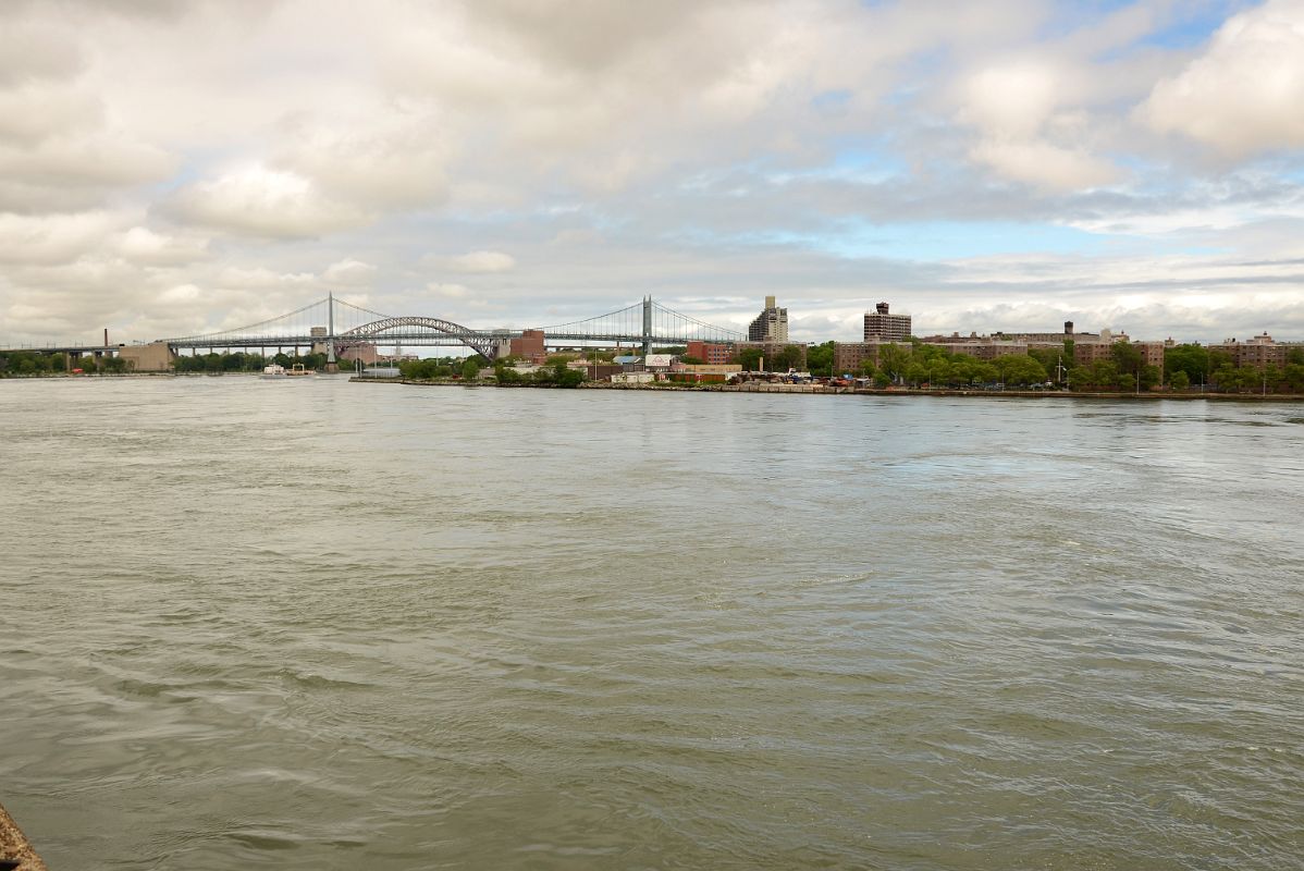 03-4 View Northeast Up The East River To Robert F Kennedy And Hell Gate Bridges From Carl Schurz Park Upper East Side New York City